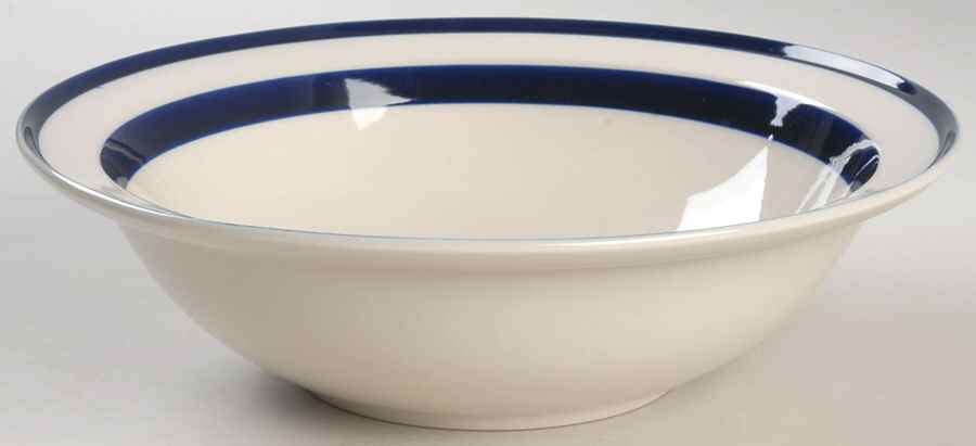Orbit Blue 9" Round Vegetable Bowl by Sango-1