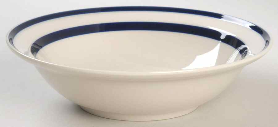 Orbit Blue Rim Cereal Bowl by Sango-1