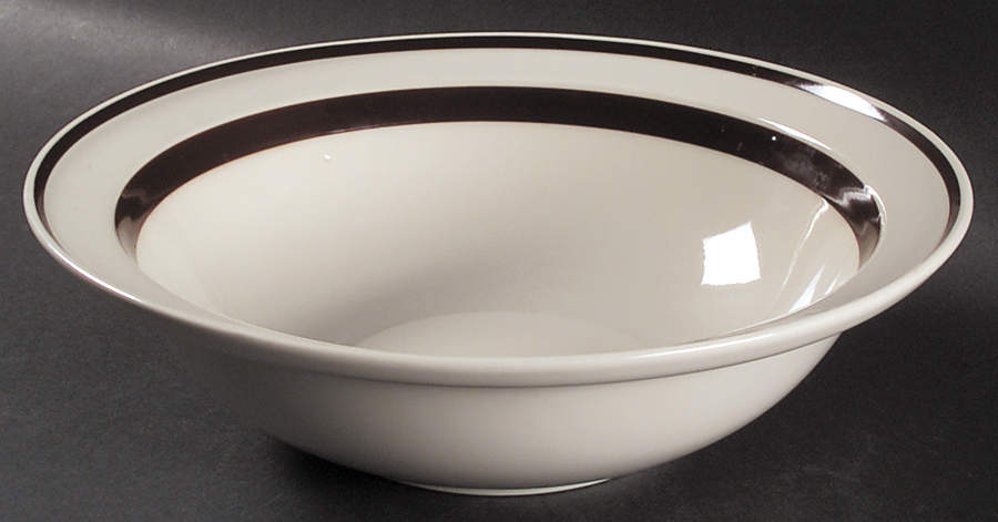 Orbit Brown 9" Round Vegetable Bowl by Sango-1