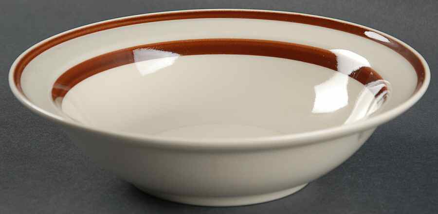 Orbit Brown Coupe Cereal Bowl by Sango-1