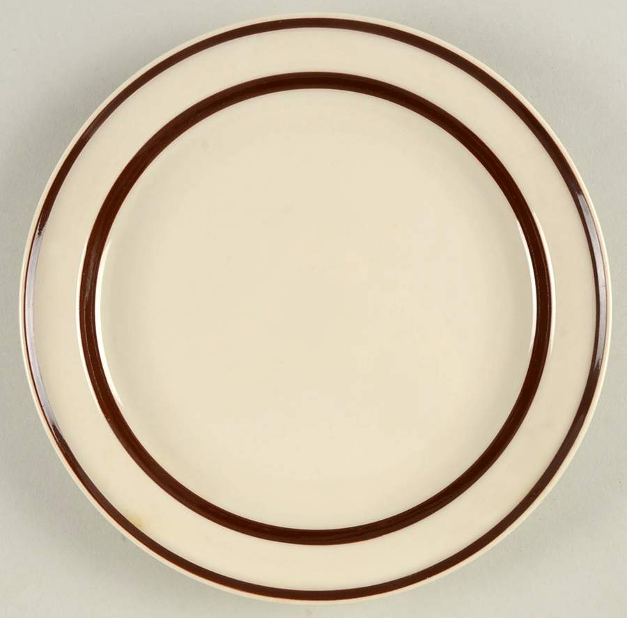 Orbit Brown Salad Plate by Sango-1
