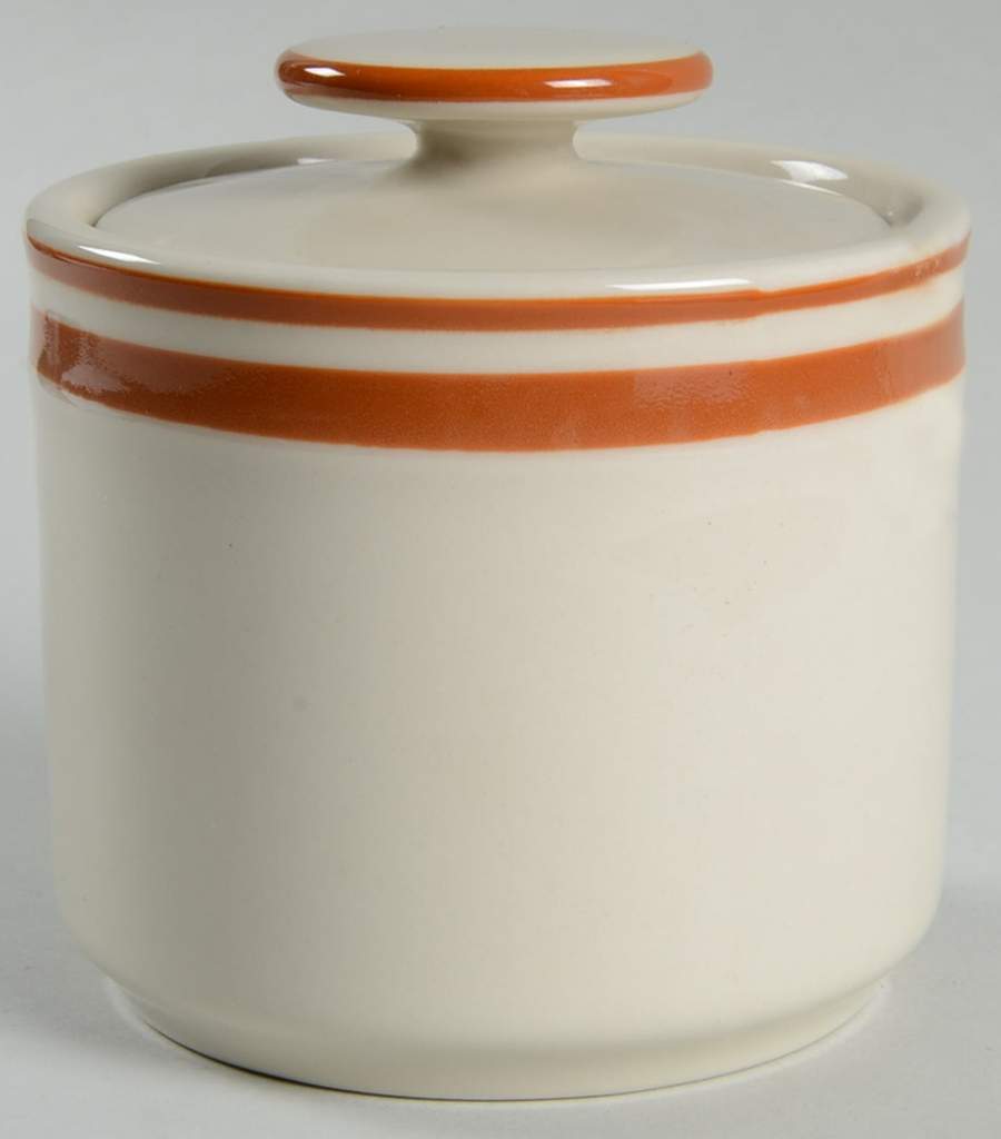 Orbit Sienna Sugar Bowl & Lid by Sango-1
