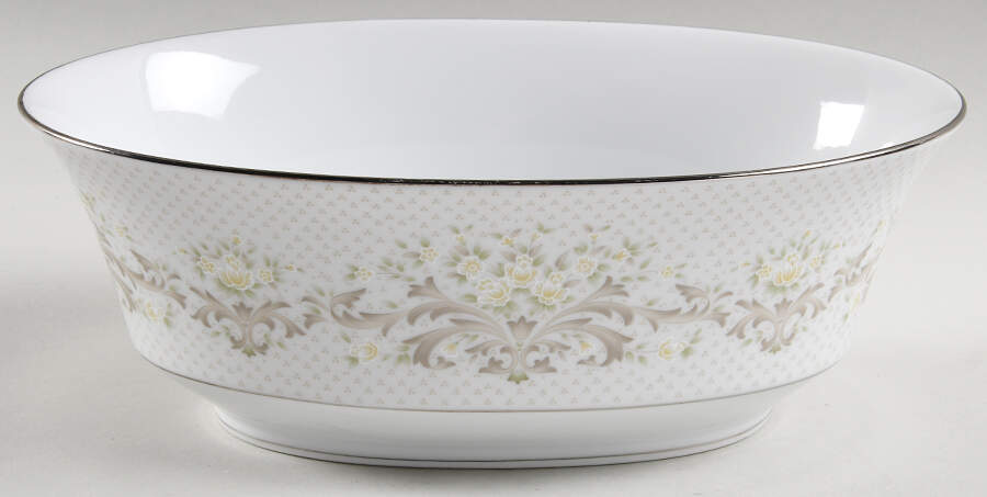 Organza 9" Oval Vegetable Bowl by Sango-1