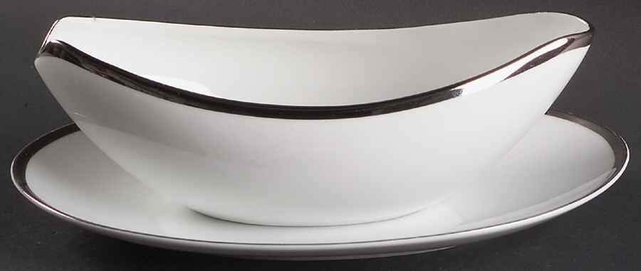 Pallas Gravy Boat & Underplate/Relish by Sango-1