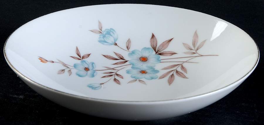 Pansy Coupe Soup Bowl by Sango-1