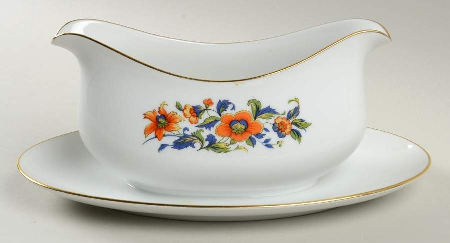 Paragon Gravy Boat with Attached Underplate by Sango-1