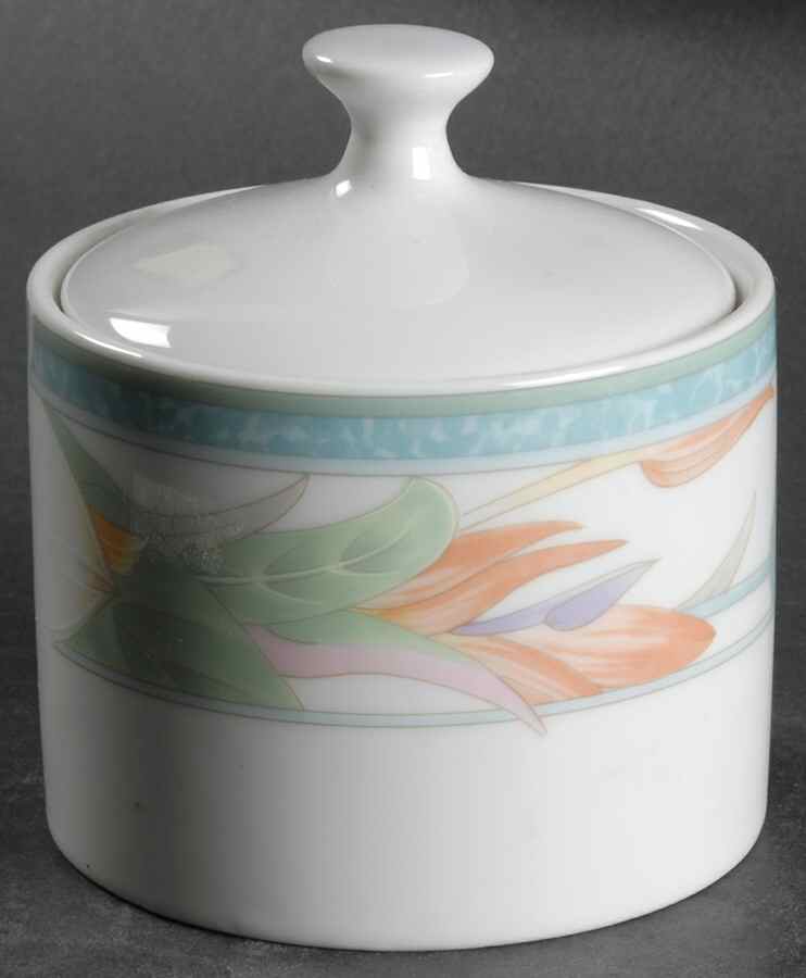 Paradise Sugar Bowl & Lid by Sango-1
