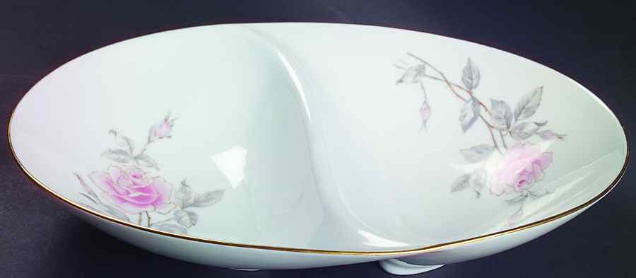 Pastoral 11" Oval Divided Vegetable Bowl by Sango-1