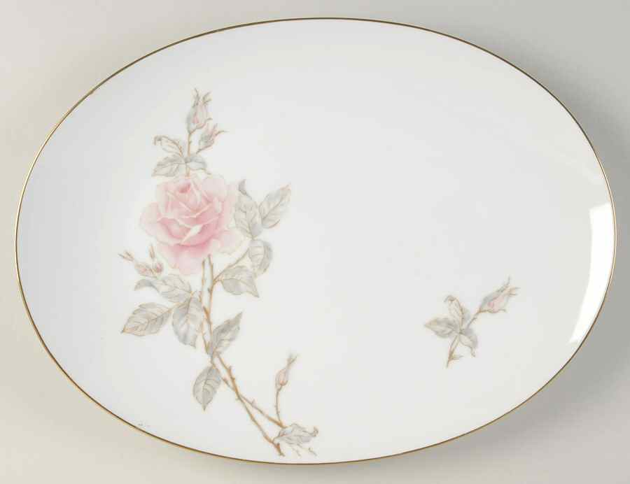 Pastoral 14" Oval Serving Platter by Sango-1