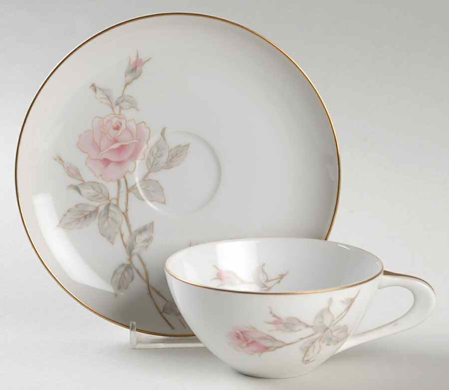 Pastoral Flat Cup & Saucer Set by Sango-1