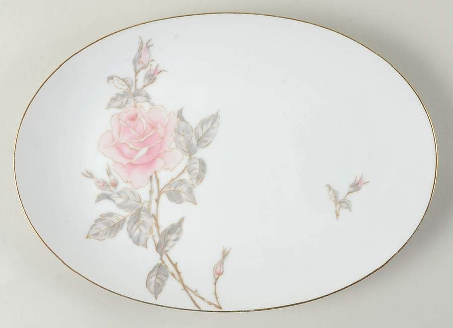 Pastoral 12" Oval Serving Platter by Sango-1