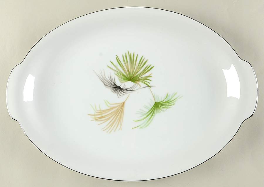 Palm Springs 16" Oval Serving Platter by Sango-1