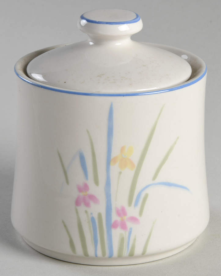 Pastels Sugar Bowl & Lid by Sango-1