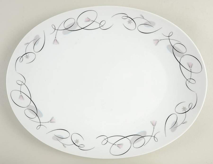 Patrician 16" Oval Serving Platter by Sango-1