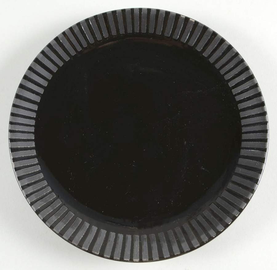 Patio Black Salad Plate by Sango-1