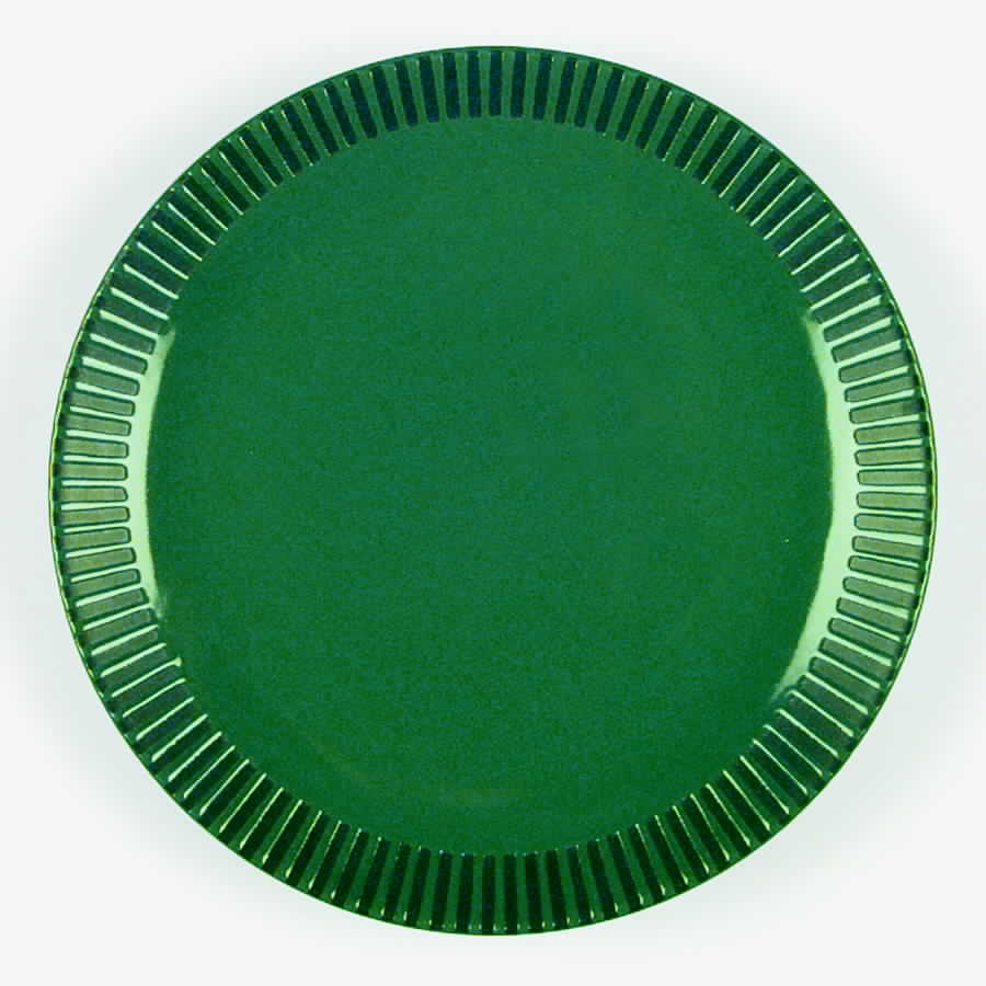 Patio Green Dinner Plate by Sango-1