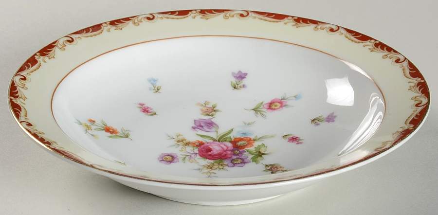 Paulette Rim Soup Bowl by Sango-1
