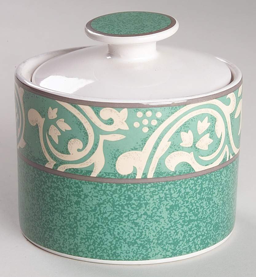 Pavillion Sugar Bowl & Lid by Sango-1