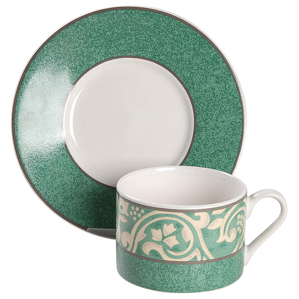 Pavillion Flat Cup & Saucer Set by Sango-1