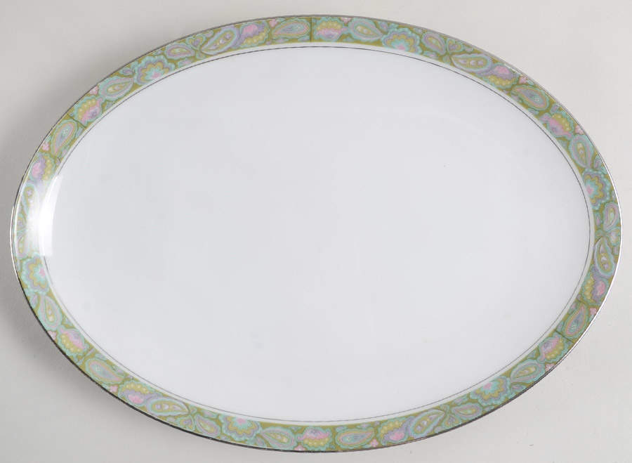 Persian Garden 12" Oval Serving Platter by Sango-1