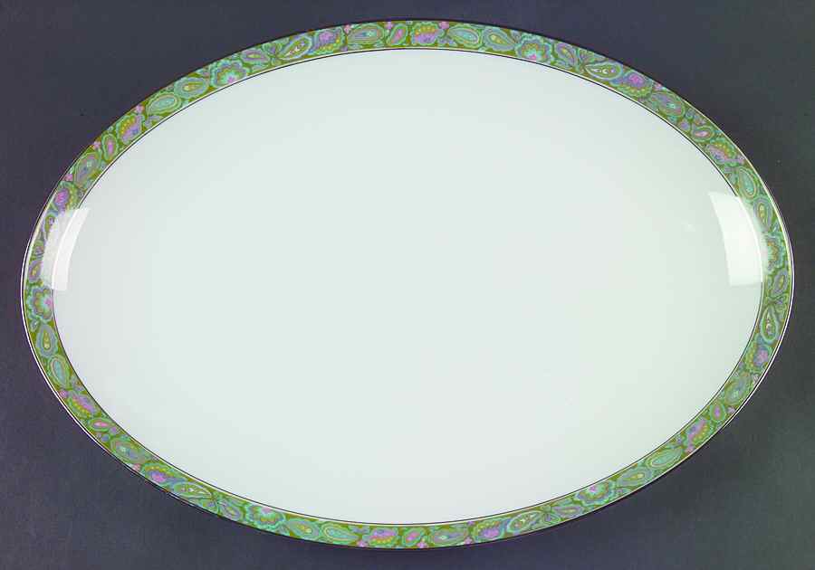 Persian Garden 16" Oval Serving Platter by Sango-1