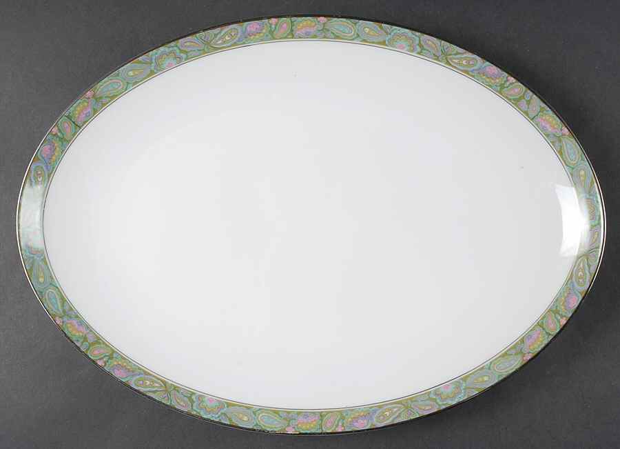 Persian Garden 14" Oval Serving Platter by Sango-1