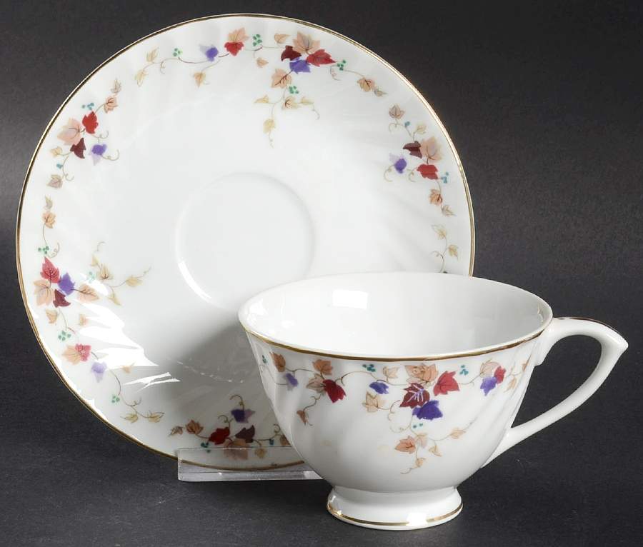Petite Vine Footed Cup & Saucer Set by Sango-1