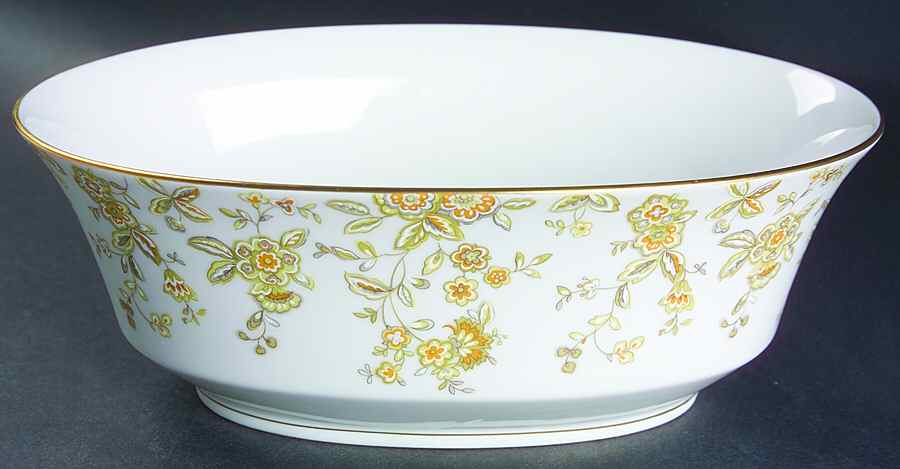 Persian Wood 9" Oval Vegetable Bowl by Sango-1