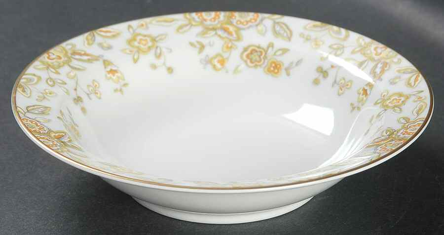 Persian Wood Rim Fruit/Dessert (Sauce) Bowl by Sango-1