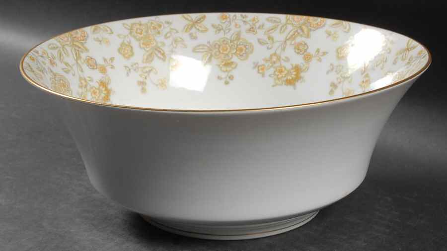 Persian Wood 9" Round Vegetable Bowl by Sango-1