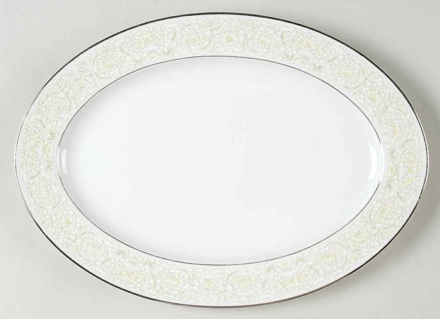 Phoenicia 12" Oval Serving Platter by Sango-1