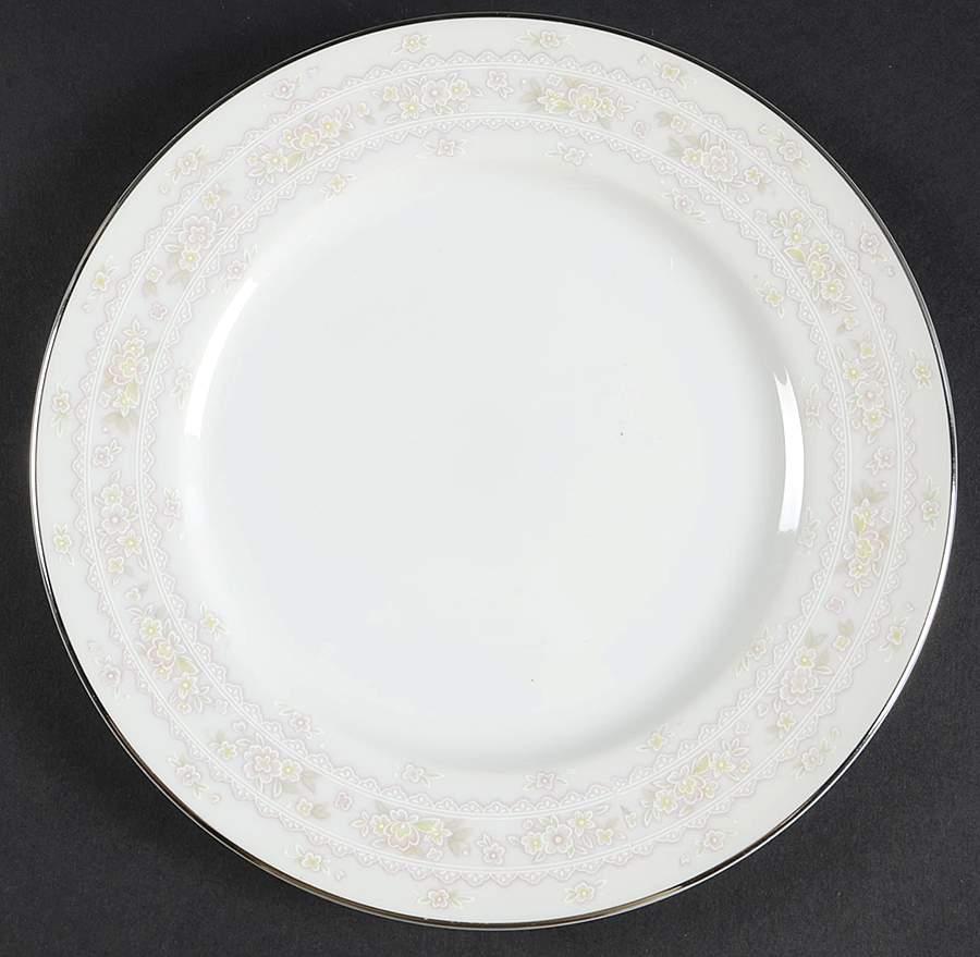 Pink Lace Salad Plate by Sango-1