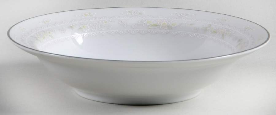 Pink Lace Rim Fruit/Dessert (Sauce) Bowl by Sango-1