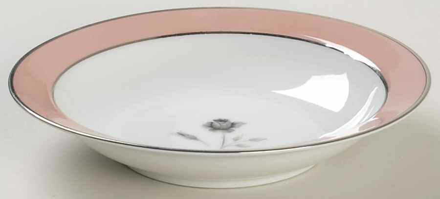 Pink Melody Rim Soup Bowl by Sango-1