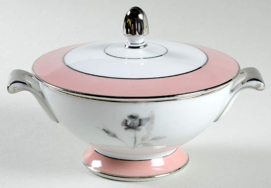 Pink Melody Sugar Bowl & Lid by Sango-1