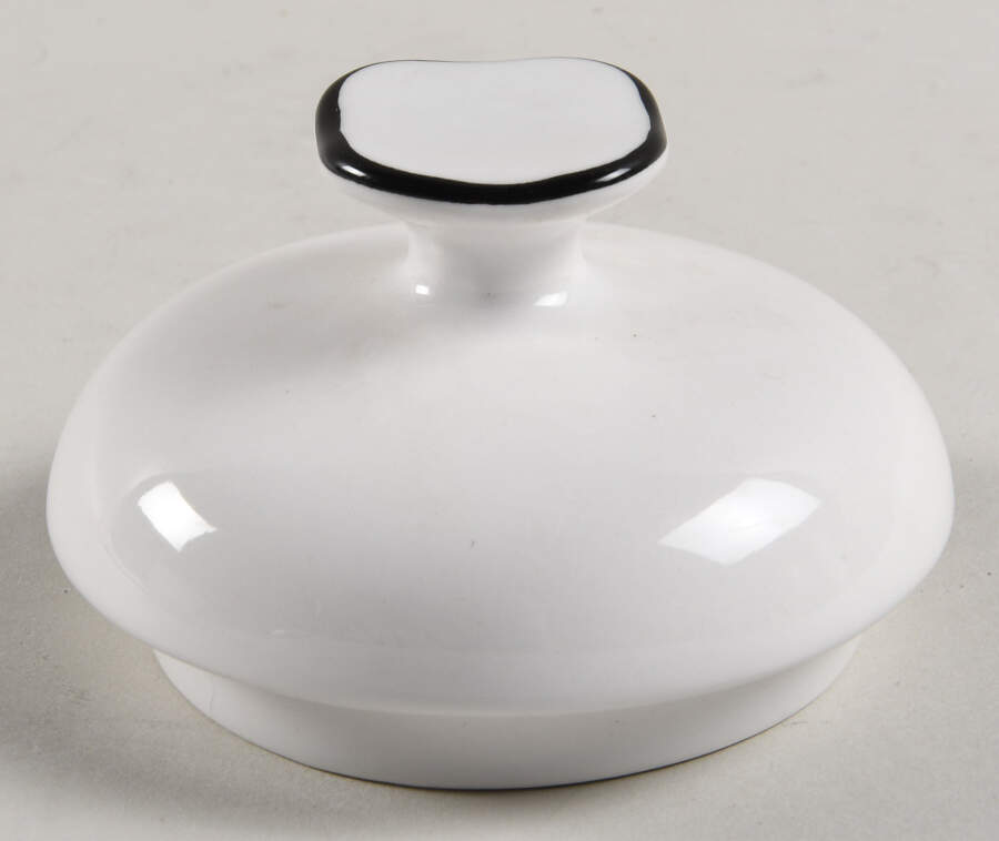 Pinwheel Black Lid for Sugar Bowl by Sango-1