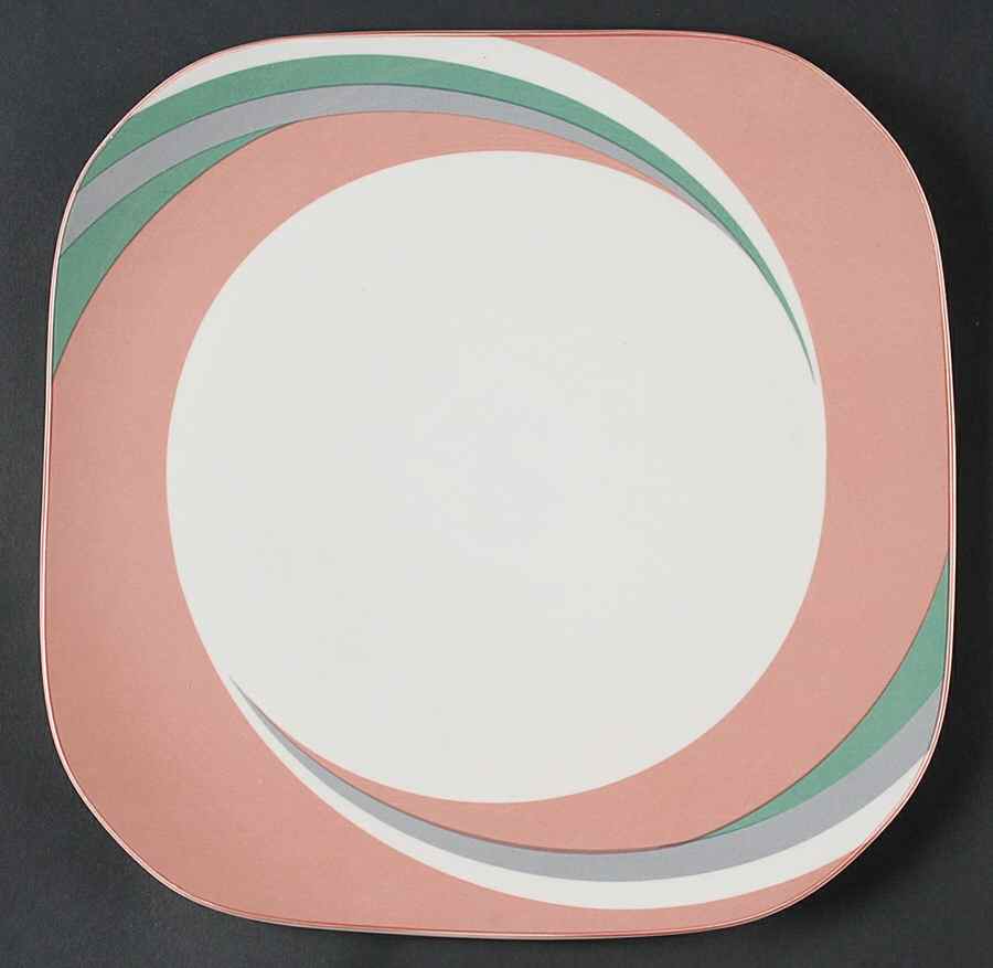 Pinwheel Pink 11" Chop Plate (Round Platter) by Sango-1