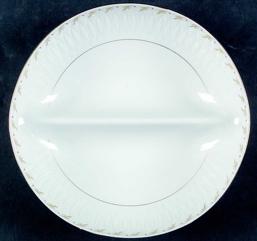 Piquant Round Divided Vegetable Bowl by Sango-1