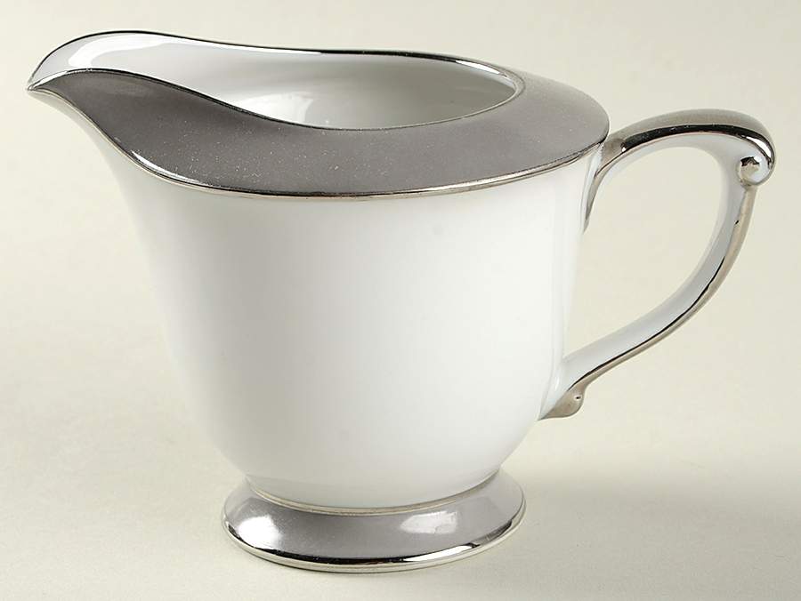 Platina (White with Gray Color Band) Creamer by Sango-1