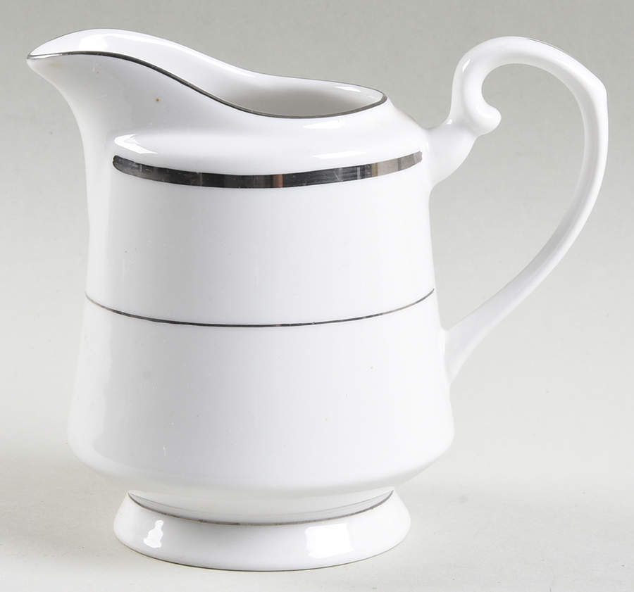 Platina (No Color Band) Creamer by Sango-1