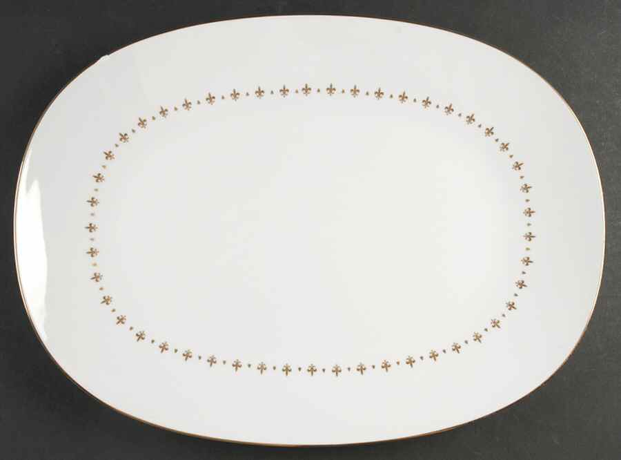 Prestige 16" Oval Serving Platter by Sango-1