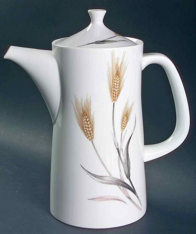 Prairie Gold Coffee Pot & Lid by Sango-1