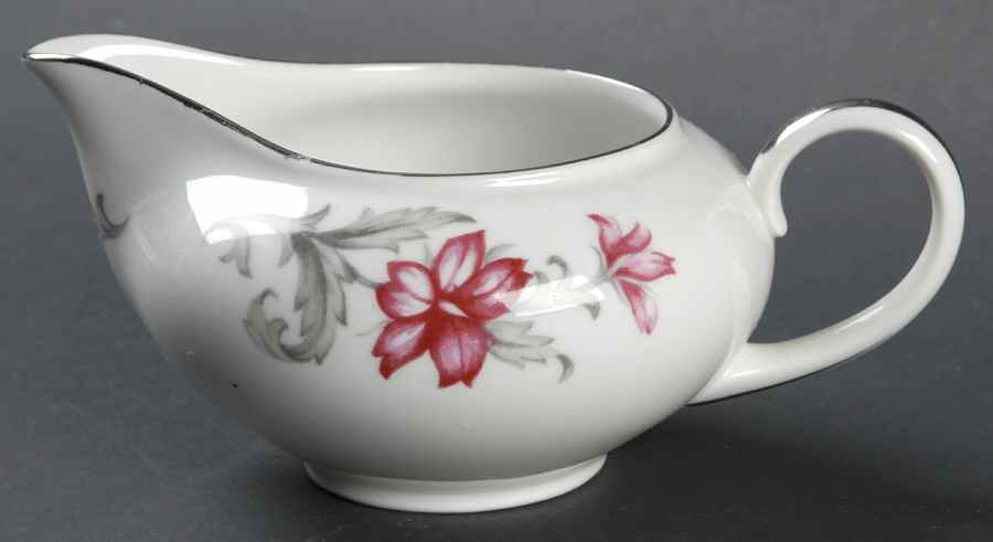 Primrose (No #, Coupe, Platinum Trim) Creamer by Sango-1