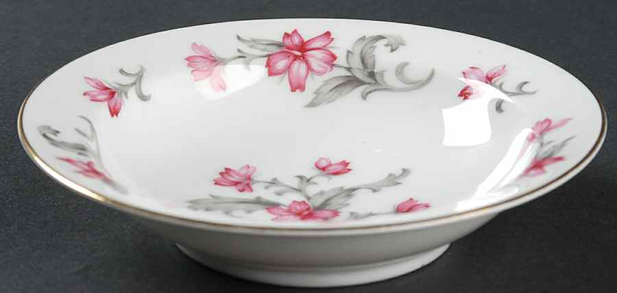 Primrose (No #, Rim, Gold Trim) Rim Fruit/Dessert (Sauce) Bowl by Sango-1
