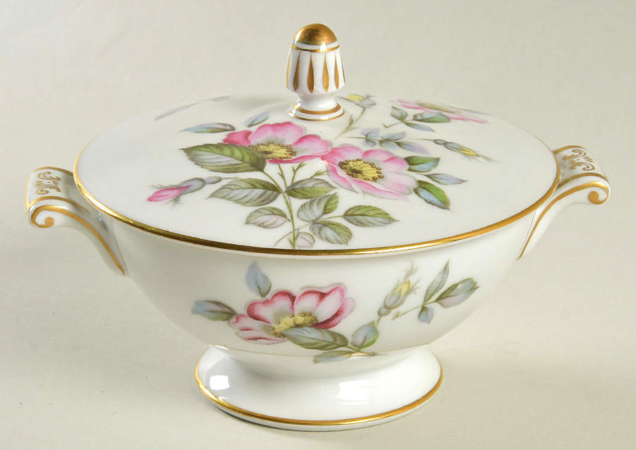Primrose (Coupe, Gold Trim) Sugar Bowl & Lid by Sango-1