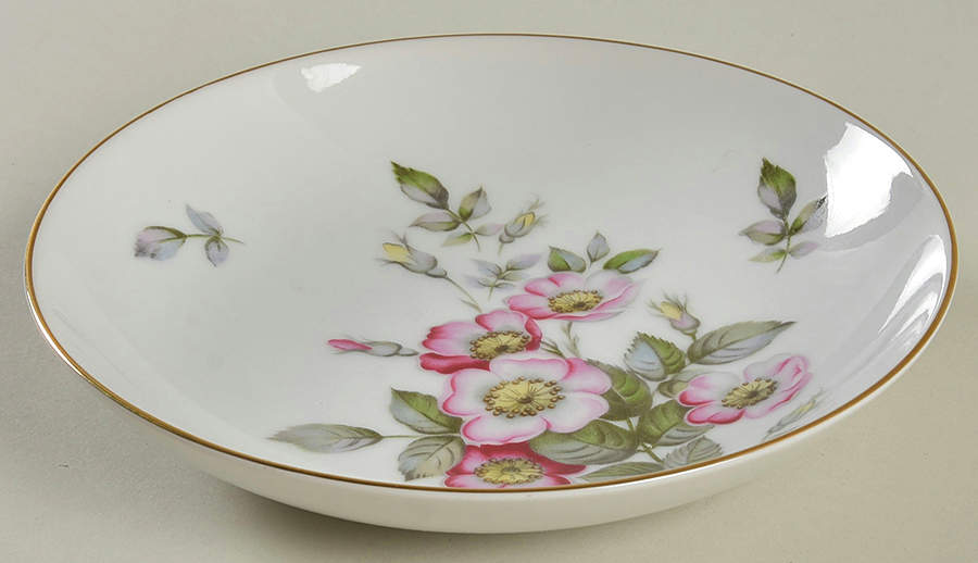 Primrose (Coupe, Gold Trim) Coupe Soup Bowl by Sango-1