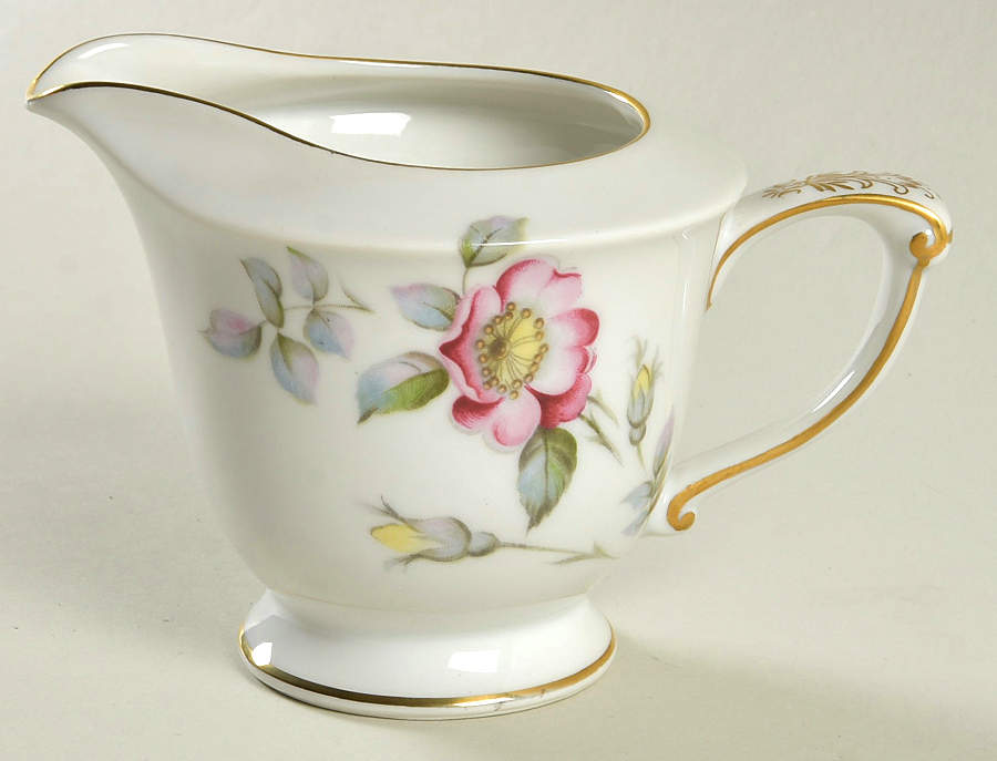 Primrose (Coupe, Gold Trim) Creamer by Sango-1