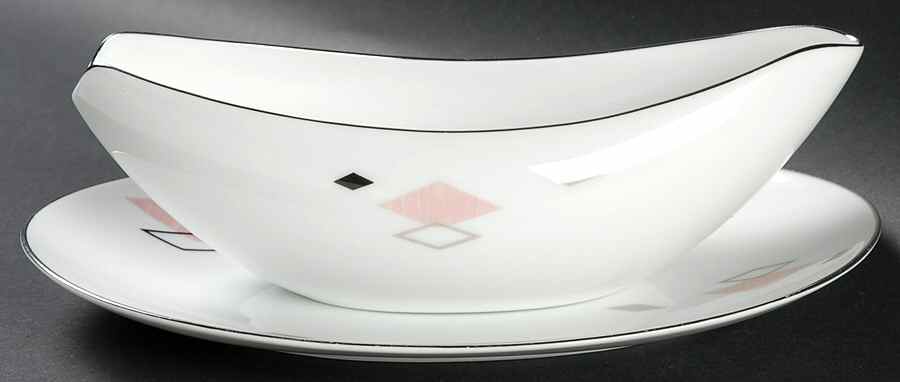 Prisma Gravy Boat & Underplate/Relish by Sango-1