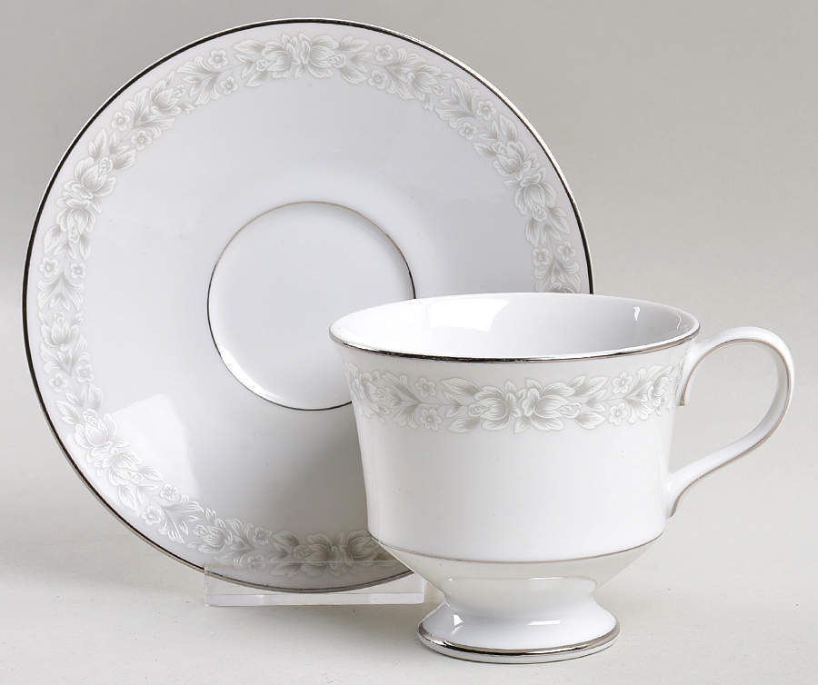Promenade Footed Cup & Saucer Set by Sango-1
