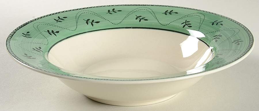 Provence (6130) Large Rim Soup Bowl by Sango-1